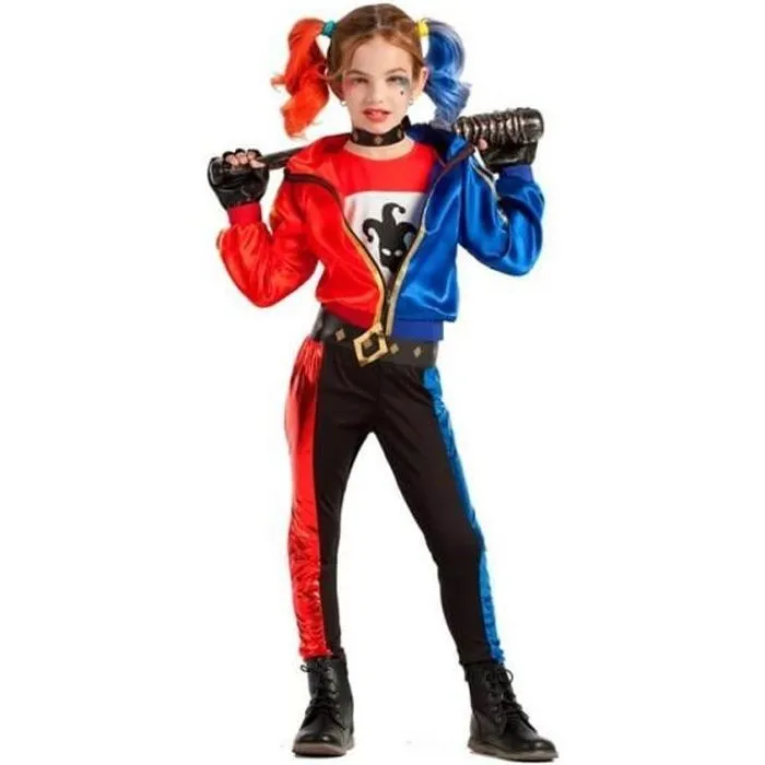 Déguisement Arlequin Terrifiante pour fille - Batman - Multicolore - Extérieur - 3 ans et plus-0