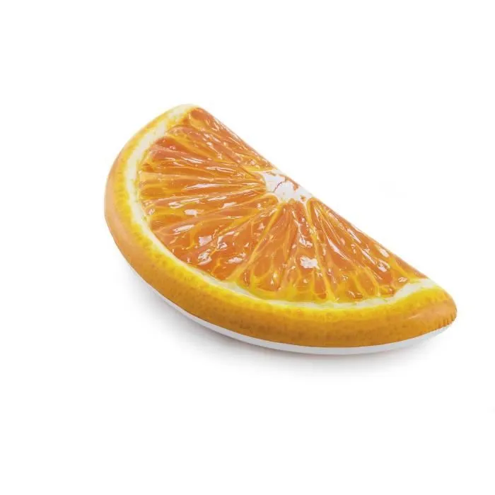 Matelas gonflable de piscine INTEX - Quartier d'orange - L. 178 cm-0