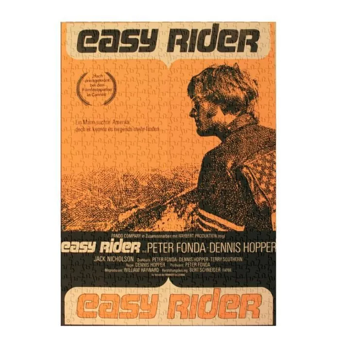 Puzzle Classique - FABULOUS - Easy Rider Affiche Cinéma Vintage - 500 Pièces - Intérieur - Adulte - Mixte-1