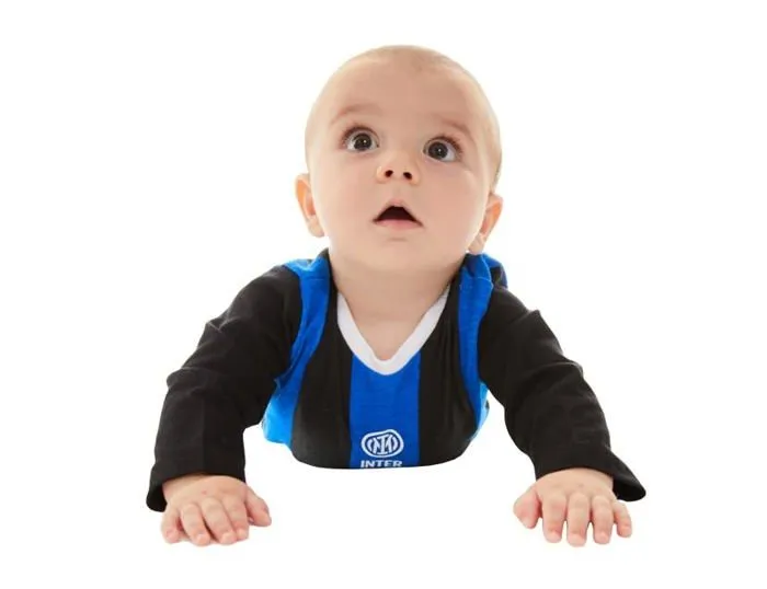 Phi promotions b.v. - 22I010K01 - Inter Jump Suit Bebe Combinaison pour bebe, rayures noires et logo Mixte bebe-3