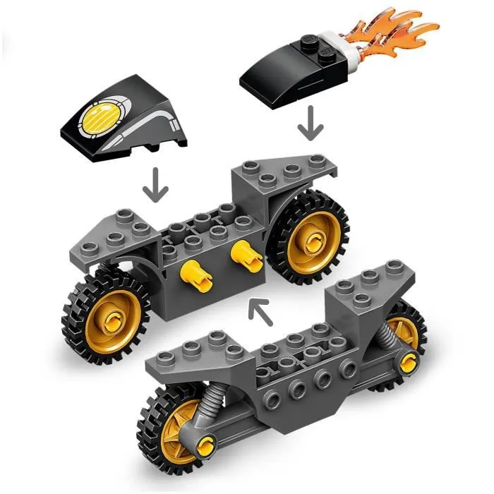 LEGO® 4+ 76189 Marvel L’affrontement entre Captain America et Hydra, Jouet de Super Héros avec Moto-2