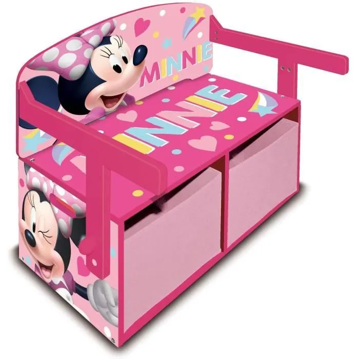Banc à jouet - Bureau - Bacs de rangements MINNIE-0