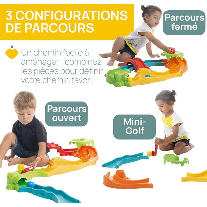 Piste des billes - CHICCO - Mini Golf Safari - 3 en 1 - Multicolore - À partir de 3 ans-2