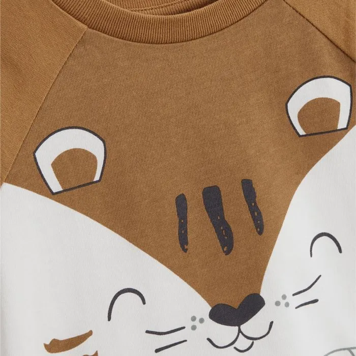 Pyjama enfant - Garden Party - 100% coton - Imprimé tigre - Label OEKO-TEX - Manches courtes-2