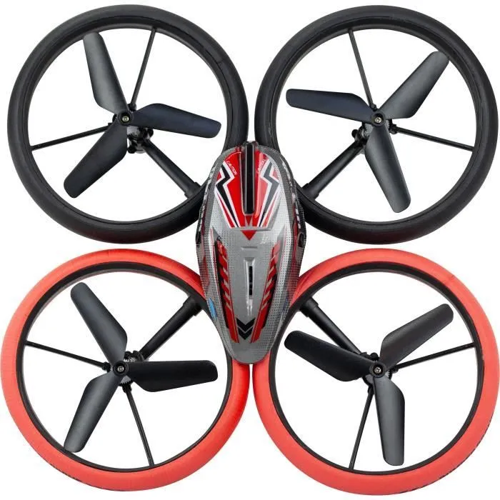 Drone Télécommandé - FLYBOTIC - Bumper Drone Lit - 17 cm - rouge et noir - dès 8 ans-2