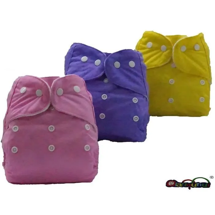 Lot de 2 chiffons lavables Quianqunui - modèle rose et gris - taille réglable S/M/L-1