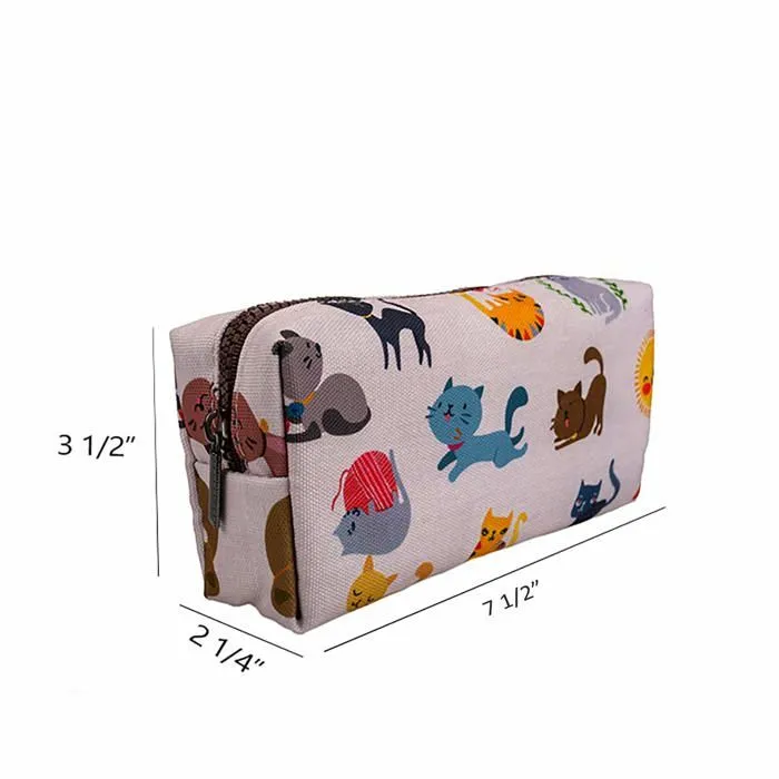 Lparkin - Cute-cat-pencil-case-01 - Trousse Chat mignon Trousse enfants Pochette Retour a l'ecole Trousse de maquillage-2
