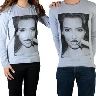 Tee Shirt Little Eleven paris Kim LS Mixte - Gris-0
