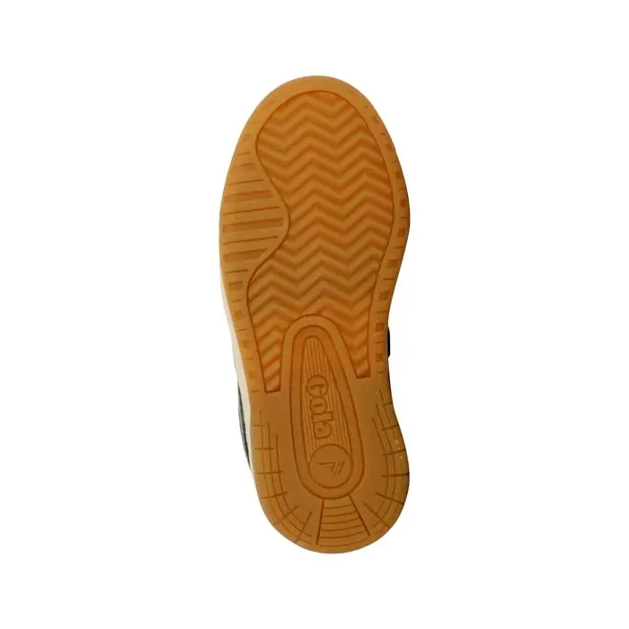 Basket Cuir  Gola Hawk Strap - Blanc-Vert sombre-5