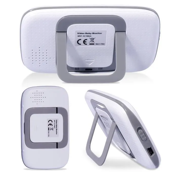 Babyphone Caméra, Cool&Fun Bébé Moniteur Vidéo Sans fil 3,2" Écran LCD Couleur Ecoute Bébé Vidéo avec Caméra Vision Nocturne,VB603-3