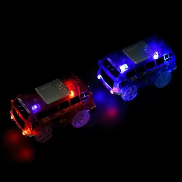 Jouet - Non spécifié - Voitures à chenilles - Pack de 4 - Compatible Magic Tracks - LED intégrées-3