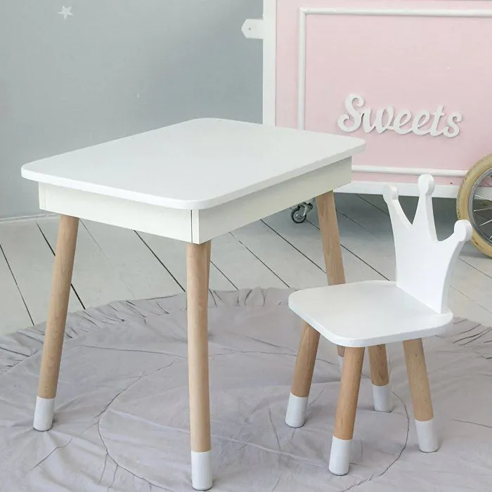 Table scandinave ouvrable avec chaise pour enfant-0