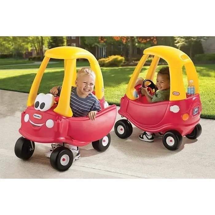 Little Tikes - Cozy Coupe Voiture d'enfant - Mini Véhicule pieds au sol à pousser avec véritable klaxon - Dès 18 mois-1