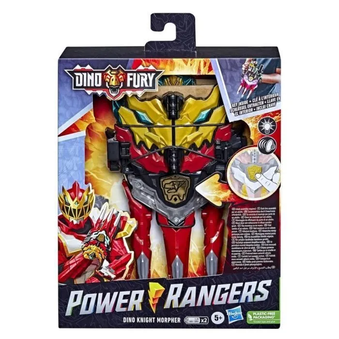 Jouet électronique Power Rangers Dino Knight Morpher avec sons et lumières et clé Dino Knight-2
