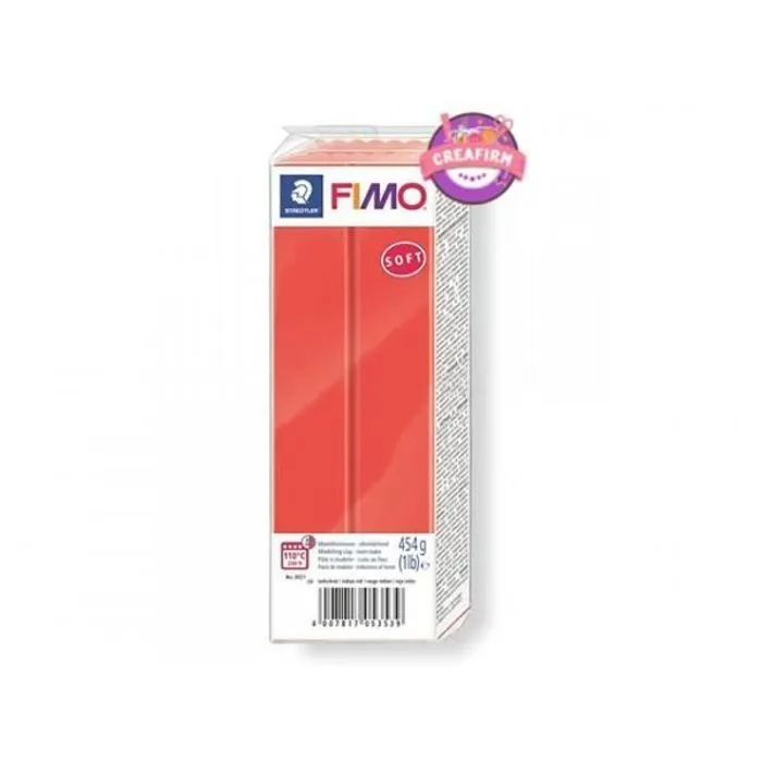 Pâte polymère - Fimo - Soft - 454g - Rouge Indien n°24 - Facile à manipuler-0