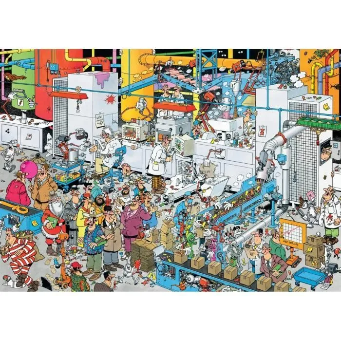 Puzzle 500 pièces Jan Van Haasteren - Fabrique de Bonbons-0