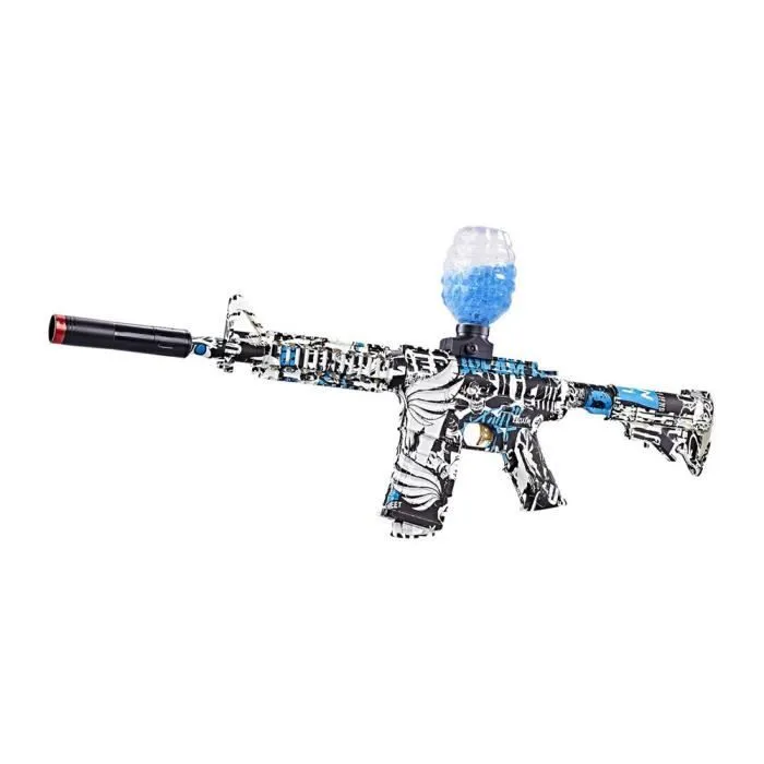 Pistolet-jouet à boule de gel électrique pour enfants, pistolet-jouet à boule à éclaboussures, avec 40000 perles d'eau, tir en plein-3