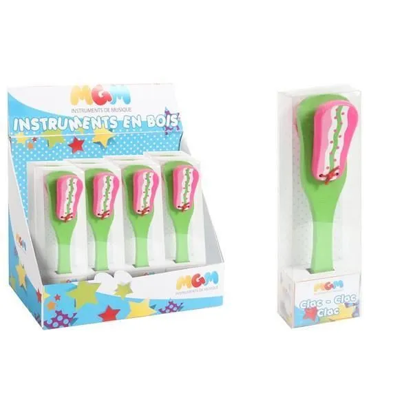 Clap Clap en bois - MGM - Couleurs assorties - Mixte - A partir de 18 mois - Vert-0