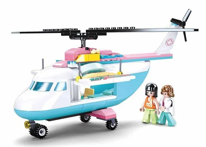 Sluban - M38-B0798 - Girls Dream-Helicopter 163pcs, , Multicolore-1