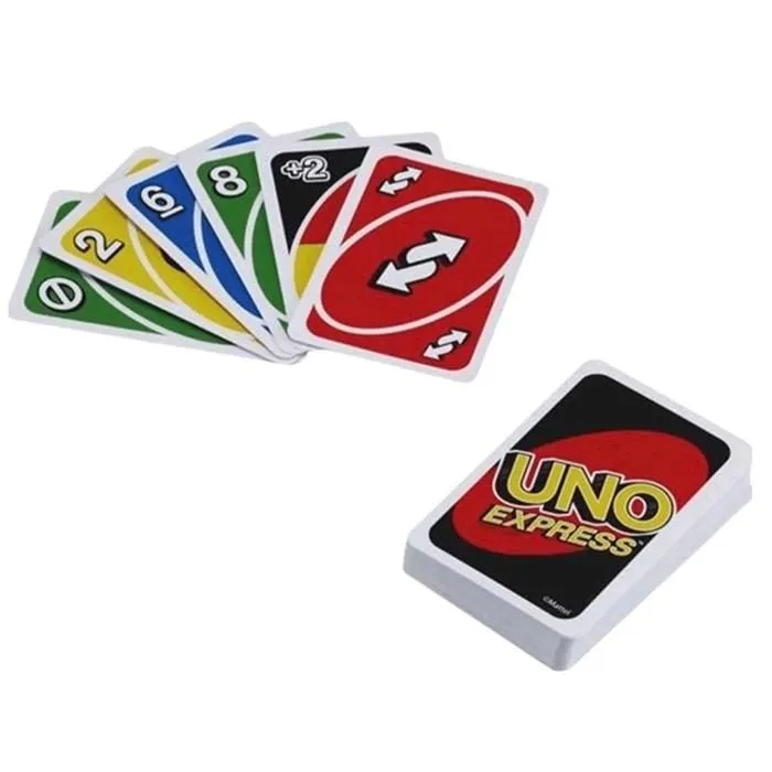 Jeu de société - Mattel - UNO Express - Cadence de jeu rapide - Facile à transporter - 2 à 4 joueurs-2