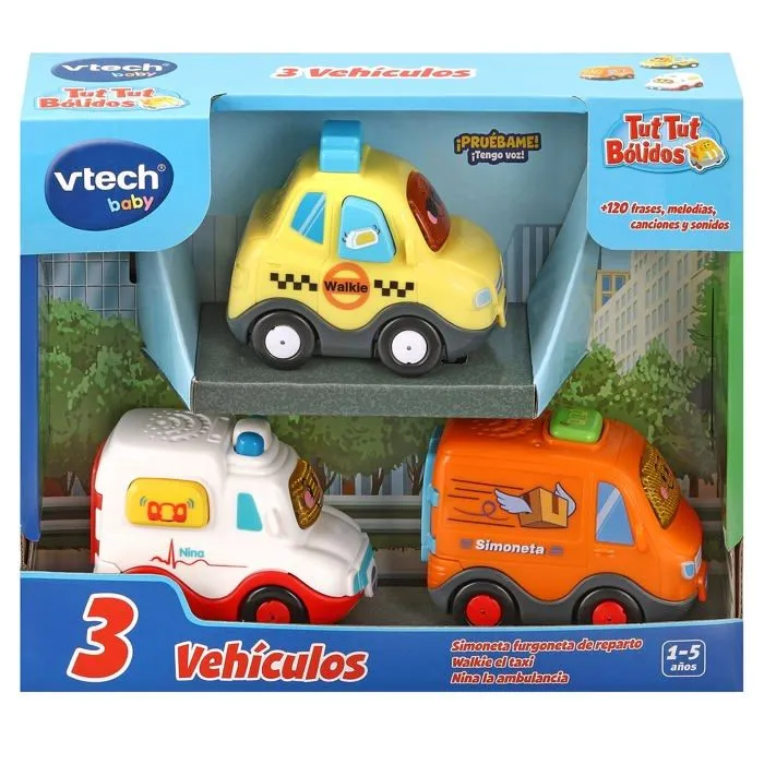 Telephone jouet enfant Vtech - 3480-420577 - TTB Set 6 (Walkie Taxi, Simoneta Fourgo et Nina Ambulance), , Petit-0