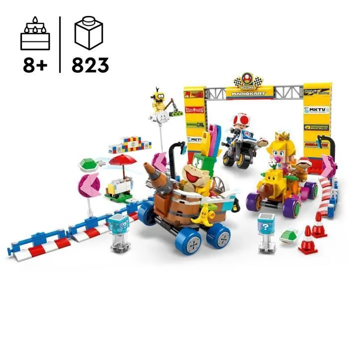 LEGO Super Mario 72036 Mario Kart – Bébé Peach et ensemble de grand prix - Jouet moto-1