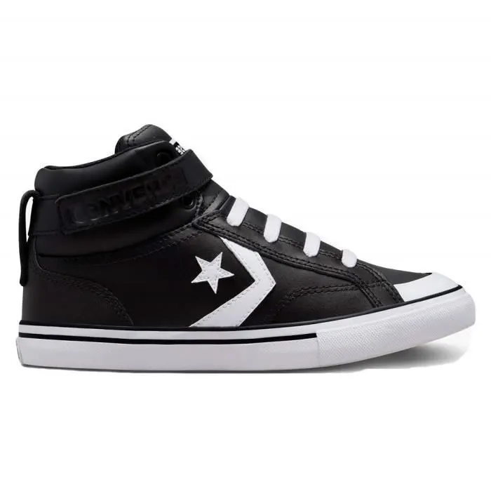 Bebeboutik Chaussures pour Enfant CONVERSE Pro Blaze Strap Leather Cuir Scratch Noir