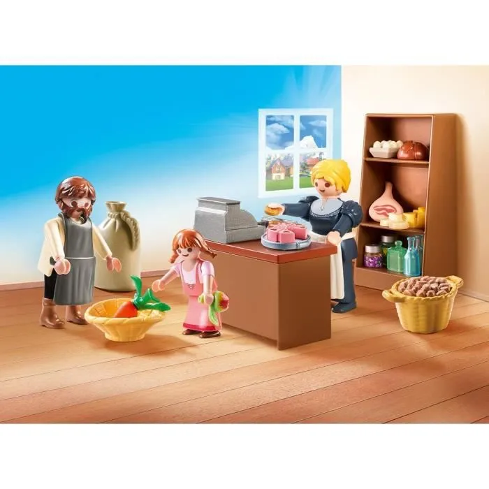PLAYMOBIL - Heidi - Epicerie de la famille Keller - 3 personnages - Accessoires inclus-1