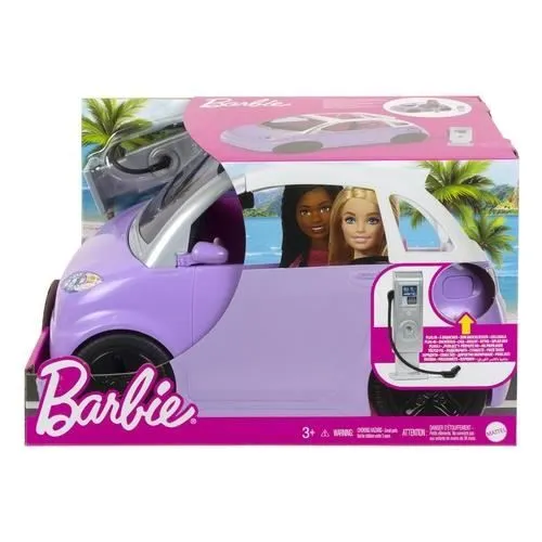 Voiture de poupée - Barbie - HJV36 - Transformable en cabriolet - Lilas et Blanc - 2 pièces-1