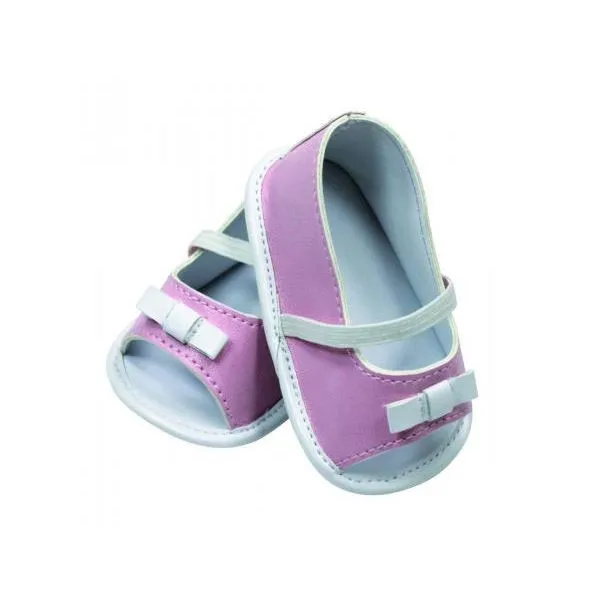 Chaussures pour poupées Gotz 45-50cm - Rose/Blanc - Collection Vêtements bébés Gotz 42-46cm-0