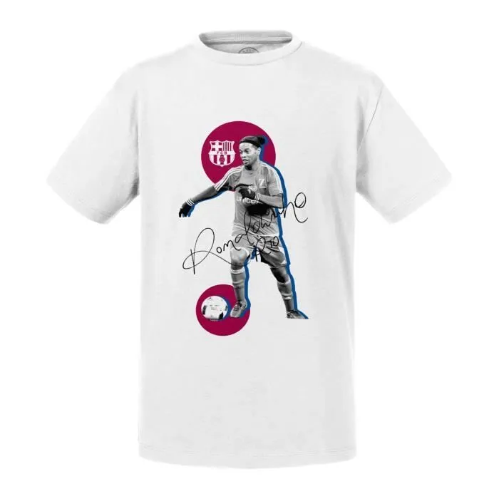 T-shirt Enfant - FABULOUS - Ronaldinho Vintage - 50% coton - 50% polyester - Lavable à 60°-0