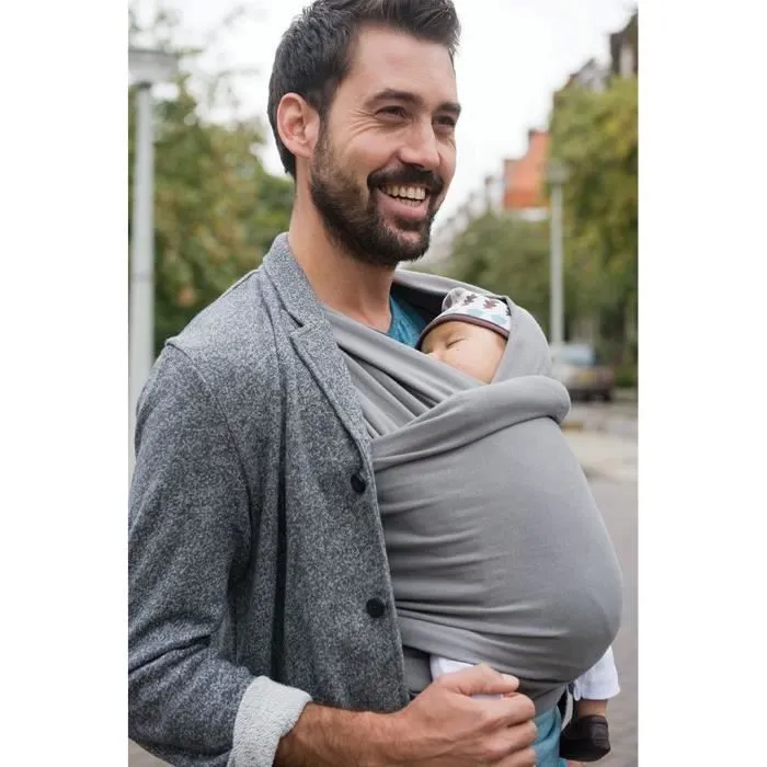 Écharpe De Portage - Babylonia Baby Carriers - Modèle TRICOT-SLEN - 100% Coton Organique - 500 cm - Bleu Jeans-1