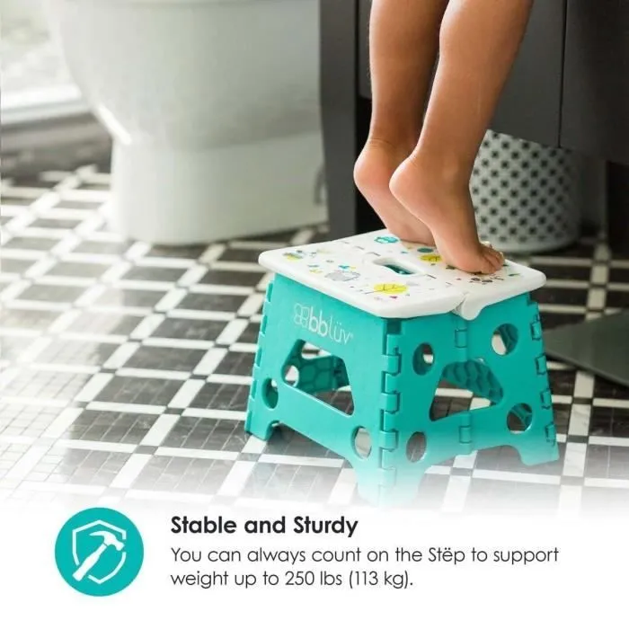 Marche-pied pliable Bblüv Stëp Lime - Jane - Mixte - 18 mois - Vert - Plastique sans BPA-3