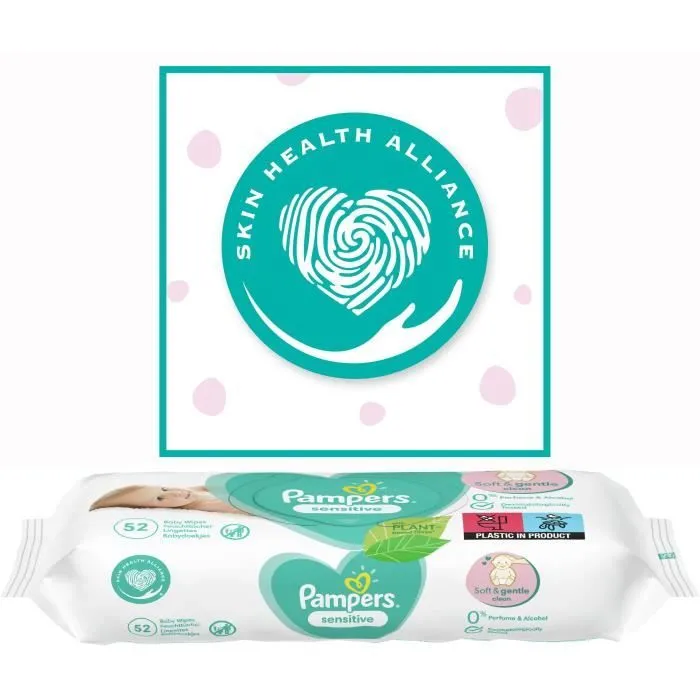 12x52 Lingettes Sensitive, Pampers-8