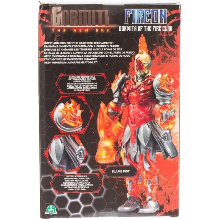Figurine articulée - GORMITI - Gormiti avec arme Modèle Feu - 27 cm - À partir de 4 ans - GRV063-7
