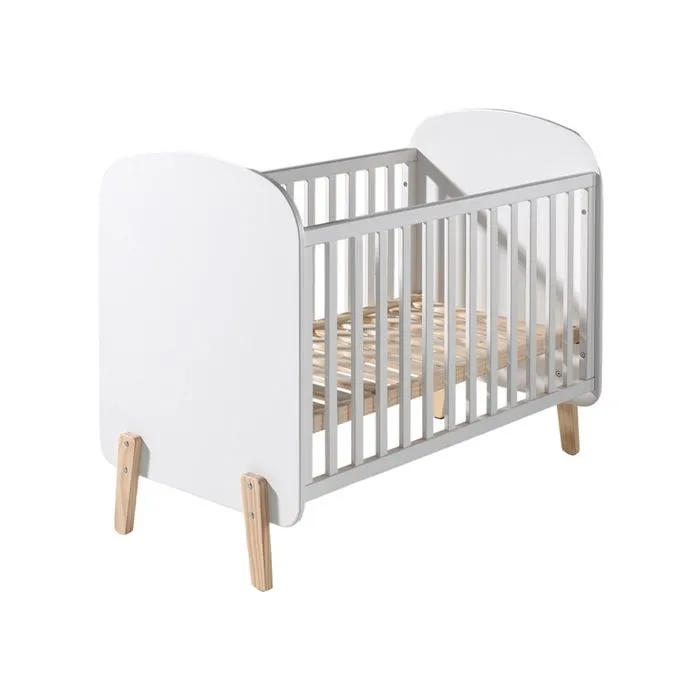 Ensemble Chambre Bébé - Vipack - KIDDY - Lit, Commode, Plan à Langer, Armoire, Bibliothèque-1