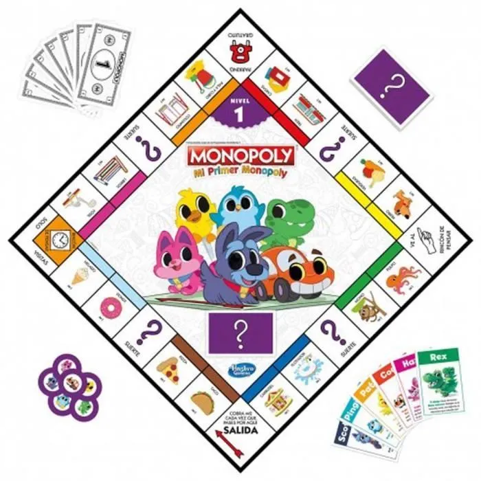 Jeu de société - HASBRO - JUEGO MI Primer MONOPOLY - Age 4 ans - Enfant - Intérieur-2