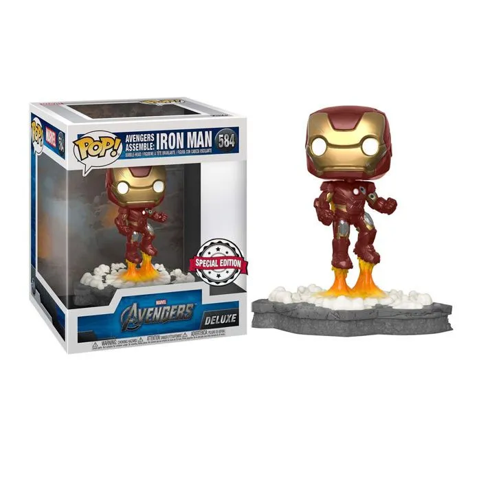 Figurine Funko POP - Marvel - Iron Man Assemble Exclusive - 9 cm - Rouge - Collectionneur-2