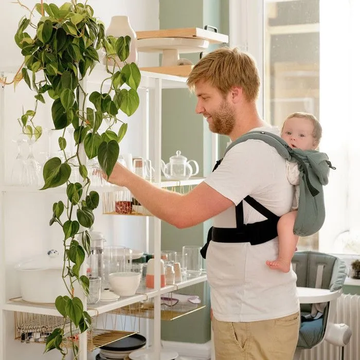 Porte bébé préformé Néo de 0 à 2 ans, Eucalyptus - Néobulle-1