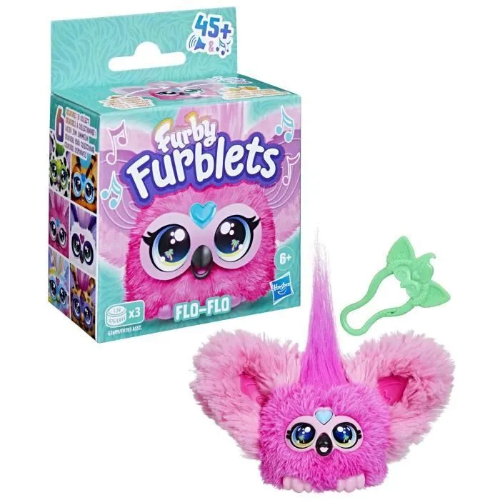 Furby Furblets Flo-Flo, Mini peluche électronique pour filles et garçons, plus de 45 sons, à partir de 6 ans, Hasbro-1