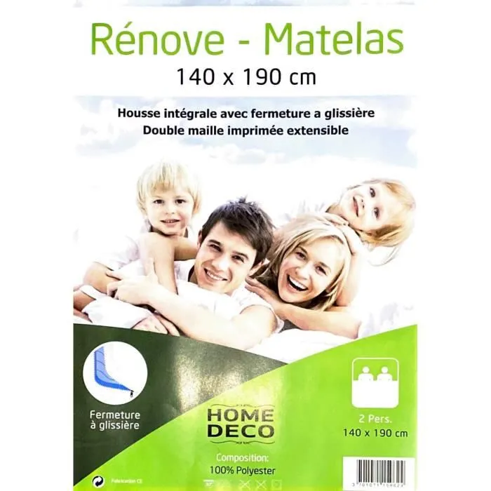 HOME DECO - Renove Matelas 140 x 190 cm 100% Polyester-1
