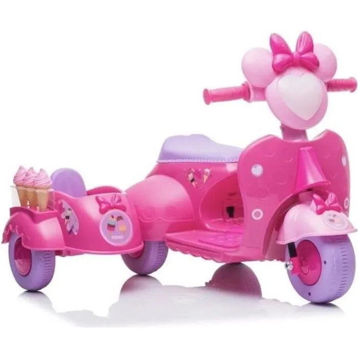 Moto électrique pour enfants JT5258, 6 Volt, 1 Siège(s), Motor: 1 x 35W, Batterie: 6V4Ah, Vitesse: 2,5 km - h, Rose-0