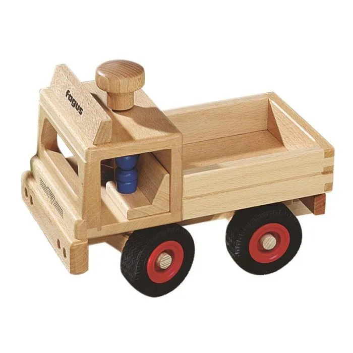 Petit Camion remorque Unimog - Fagus - Jouet pour enfant - Beige - Extérieur - Garçon - 3 ans et plus-0