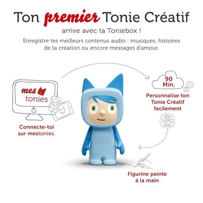 tonies® - Mon Premier Coffret Toniebox - Bleu Ciel - Conteuse d'histoires-2