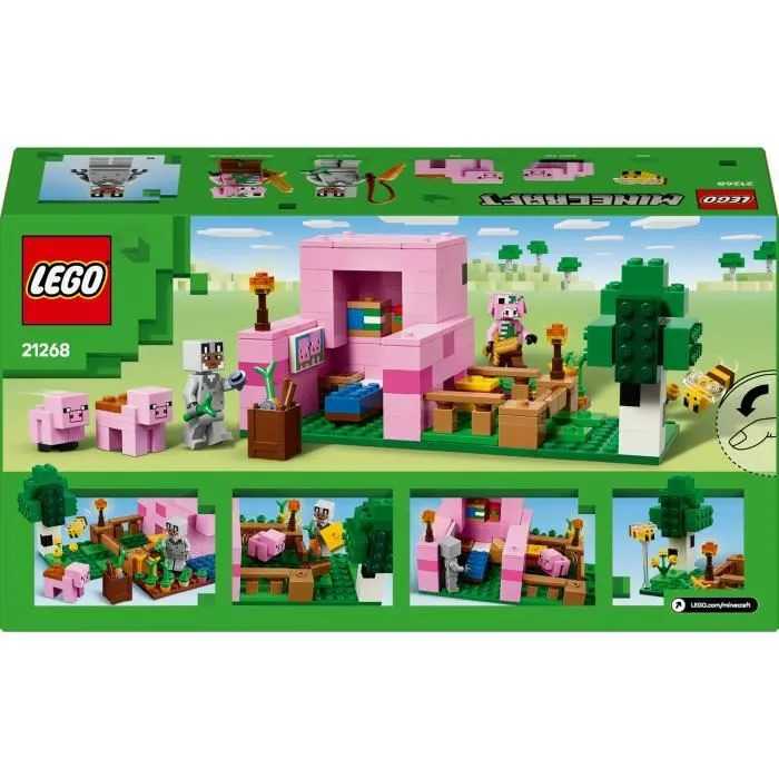 LEGO Minecraft 21268 La maison de Porcelet - Jeu de construction pour fille dès 7 ans-5