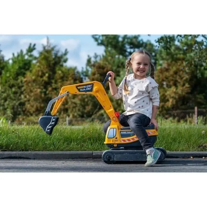Pelleteuse - FALK - Super Builder - Dès 3 ans - 100% Fabriqué en France - Cabine rotative à 360°-5