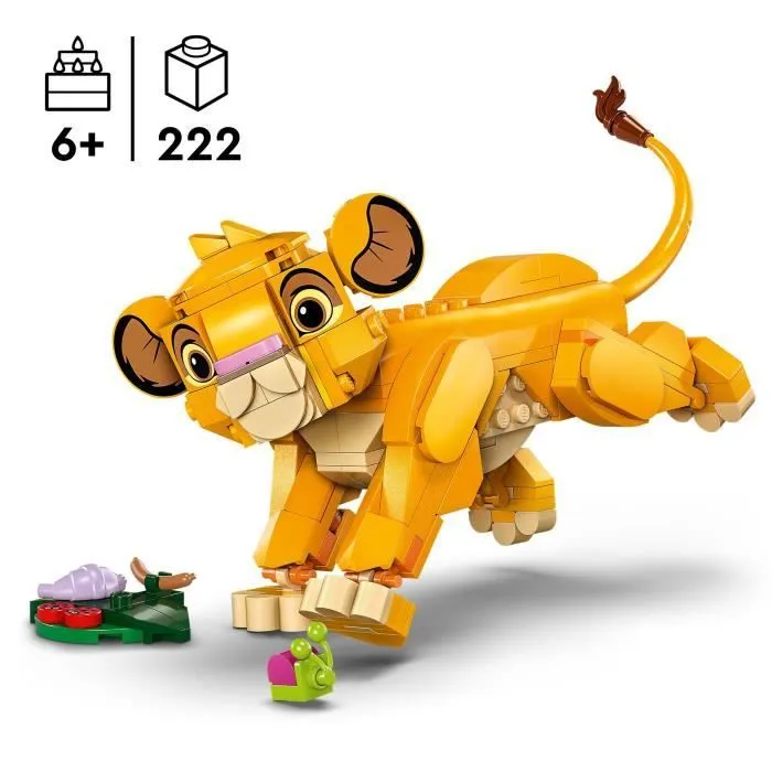 LEGO® Disney 43243 Simba, le bébé du Roi lion, jouet de construction, idée cadeau-1