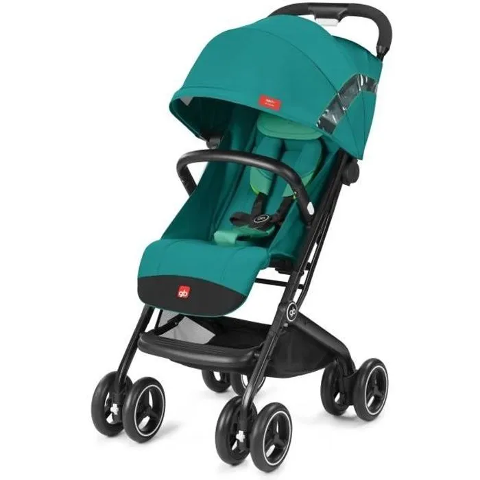 GB Gold Qbit+ All Terrain Poussette - Laguna blue-0