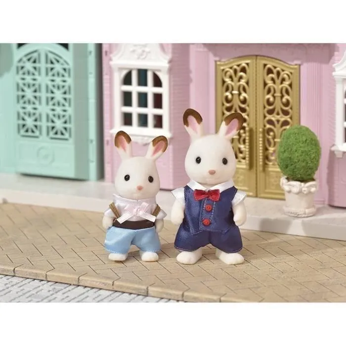 Vêtements de soirée pour pères et fils - SYLVANIAN FAMILIES - 6019 - Rouge - Intérieur - La ville-0