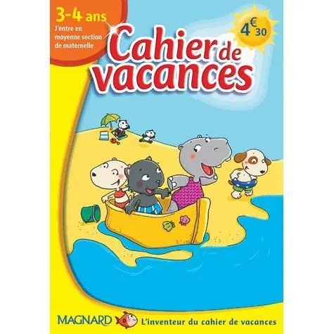 Cahier de vacances 3-4 ans-0